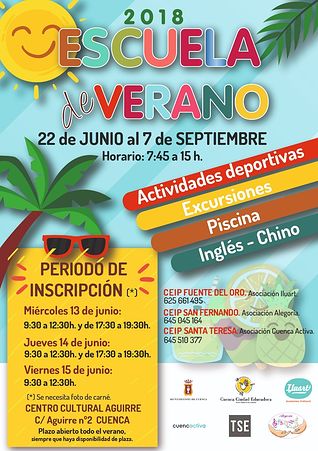 Cartel Escuela de Verano.