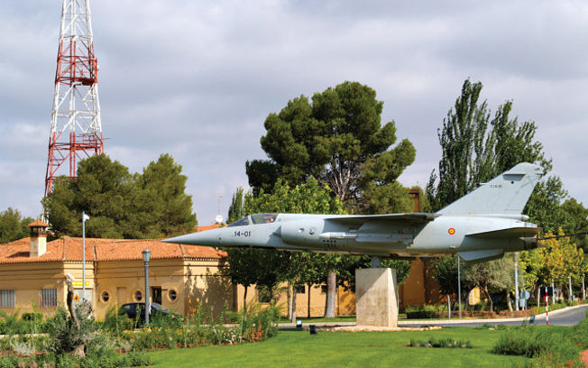 Imagen de una de las plazas de la Base Aérea de Los Llanos, en Albacete.